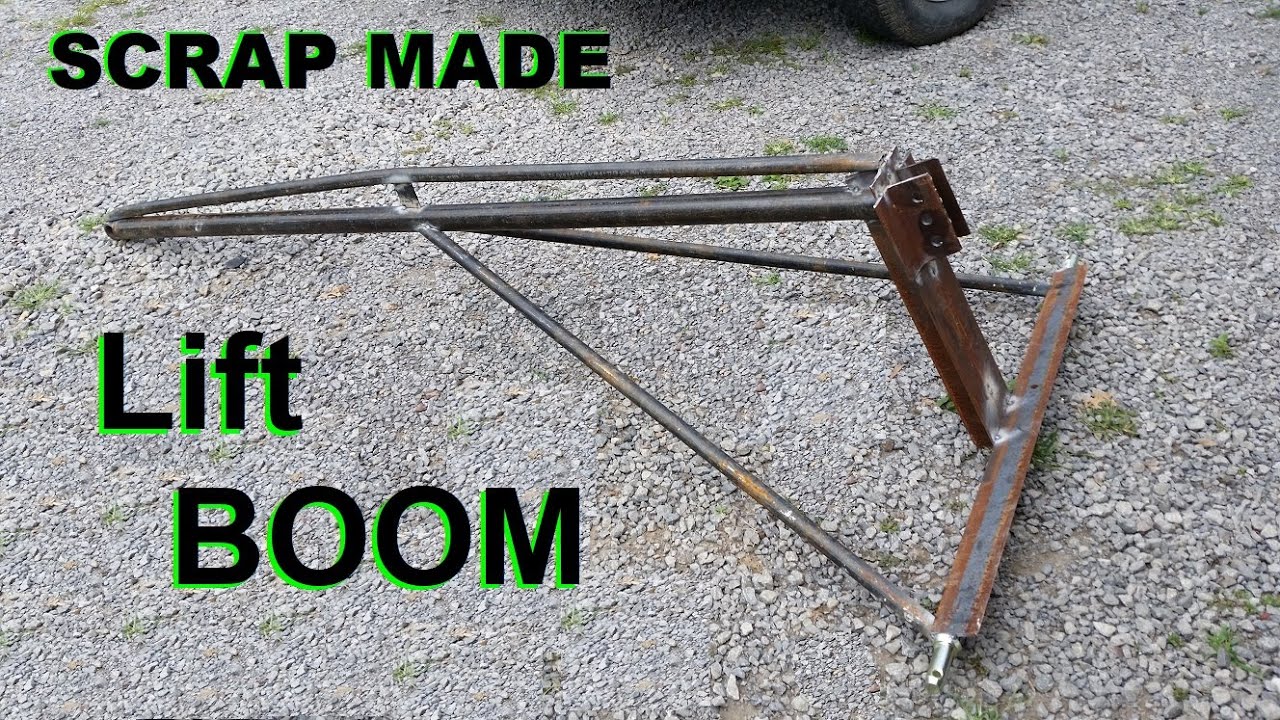 Tractor Boom Pole Made from Scrap