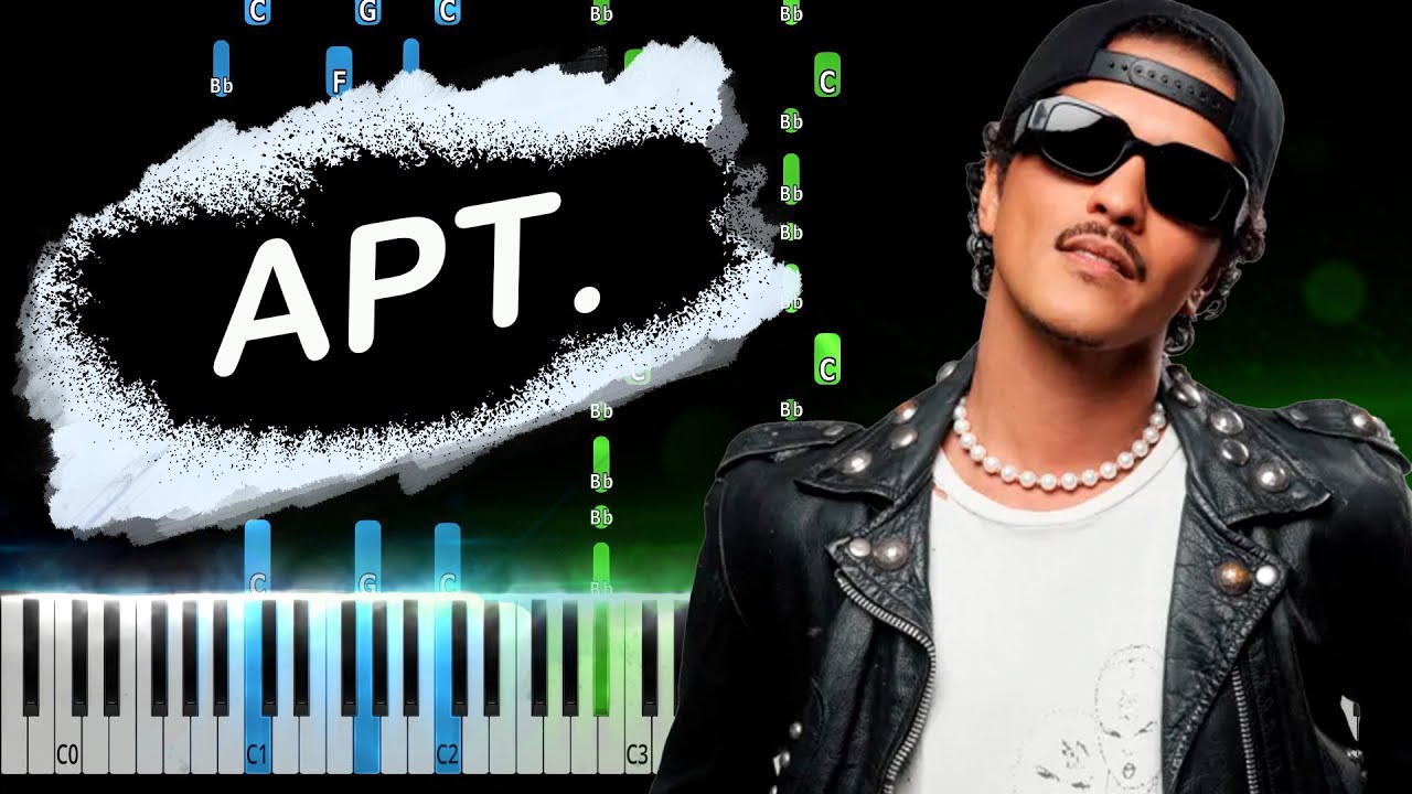 ROSÉ & Bruno Mars - APT. Piano Tutorial