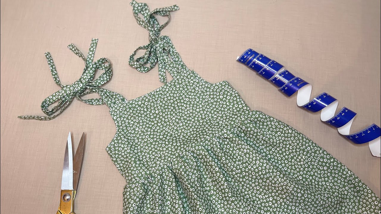 DIY Как просто сшить детский сарафан за час и без оверлока.