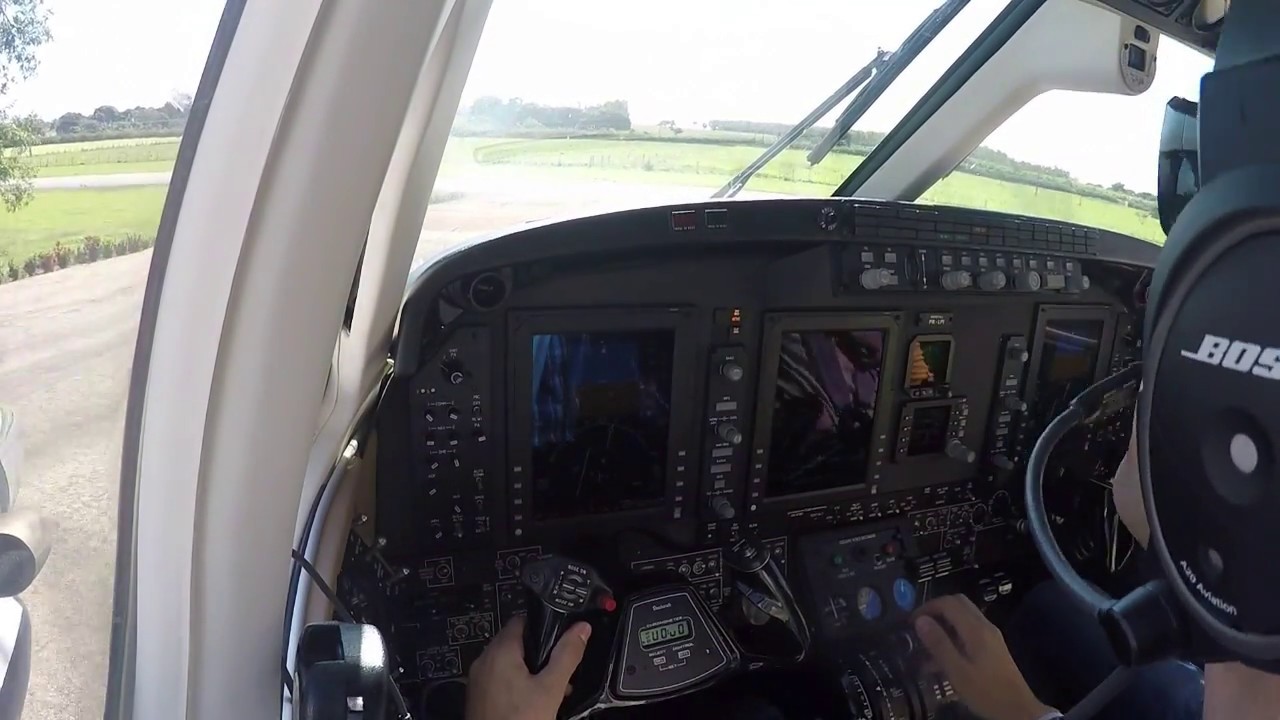 Beechcraft King Air C90 Gti - Voo completo - Rondonópolis - Cuiabá