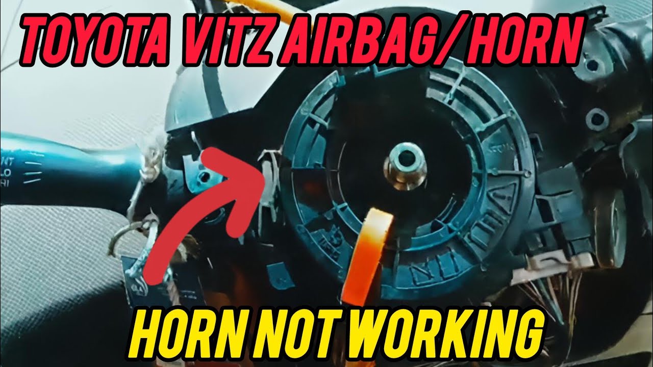 How to fix driver squib circuit open or short Toyota vitz code B0100,B0101 and horn not working