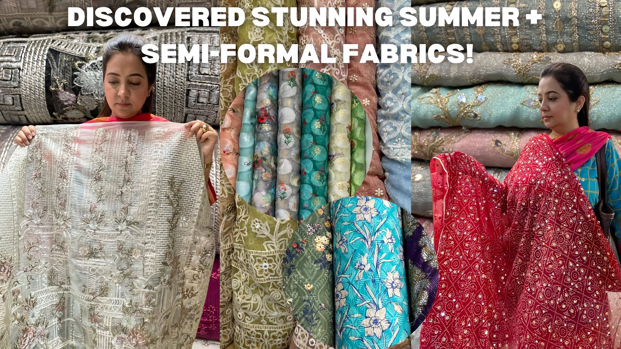 Trendy Summer & Semi formal Fabric | Explore New Variety | Thread Motifz Designs | Local Market💕