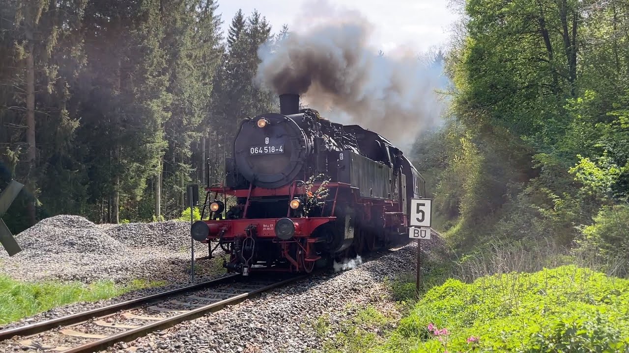 064 518-4 mit Pendelfahrten auf der Hausstrecke des UEF Lokalbahn Amstetten-Gerstetten e.V..