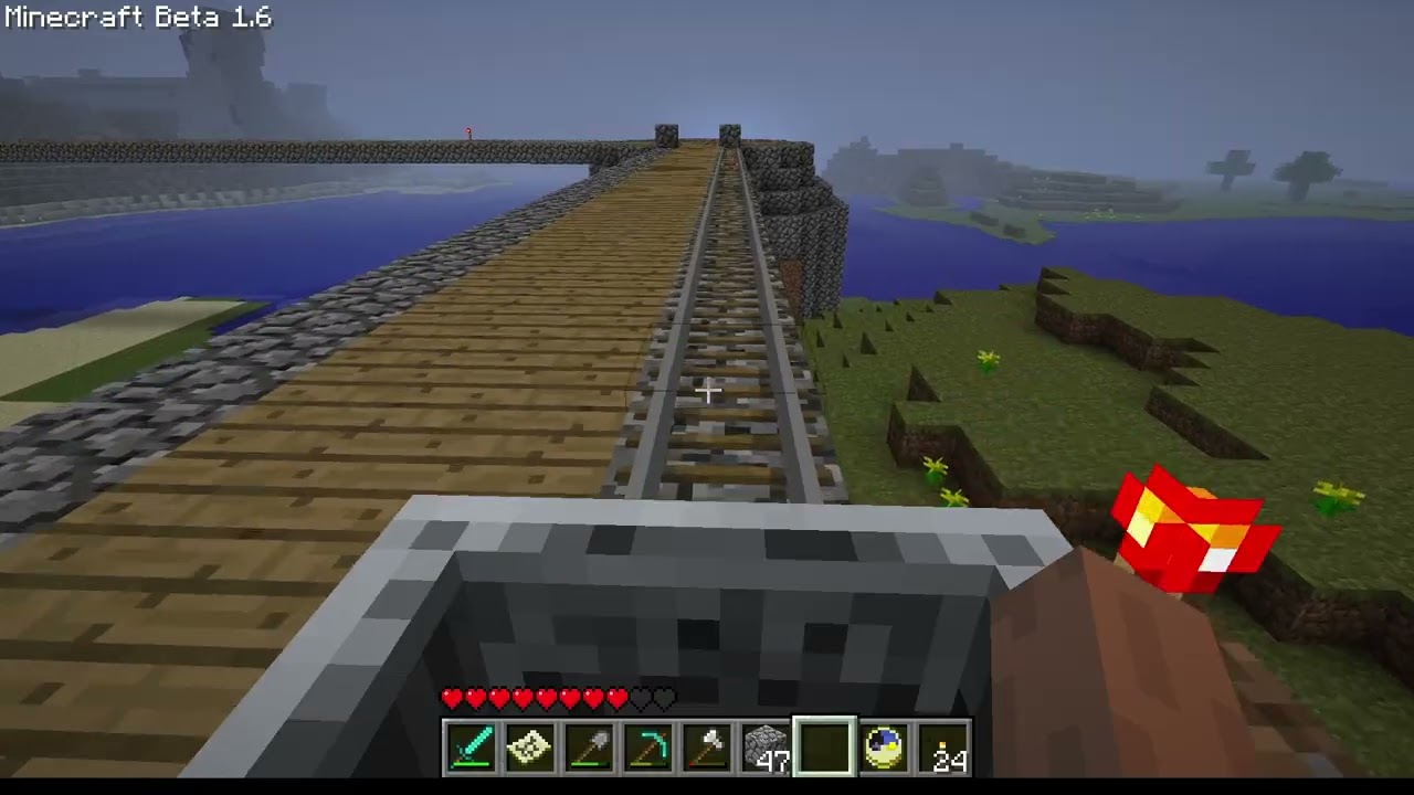 Charlie Plays : Minecraft - 17 On The Railroad