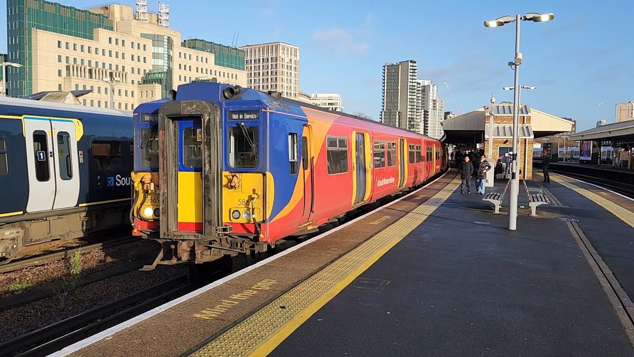 455869, 5Y83 London Waterloo to Wimbledon Park Depot 10/12/2025