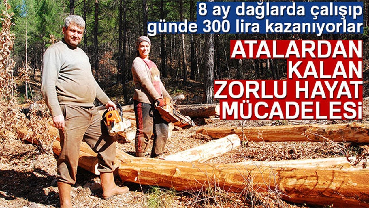 Atalardan Kalma Zorlu Hayat Mücadelesi! Günde 300 TL Kazanıyorlar