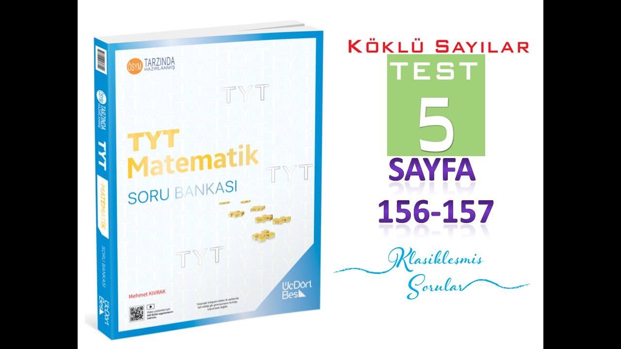 KÖKLÜ SAYILAR TEST 5 (345 TYT MATEMATİK 2025)