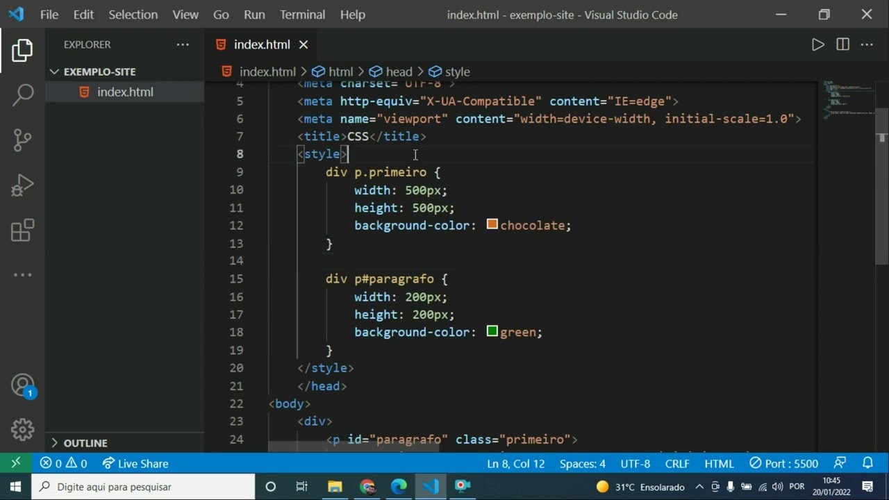 Aula 84 - Ordem de prioridade do CSS - parte 01