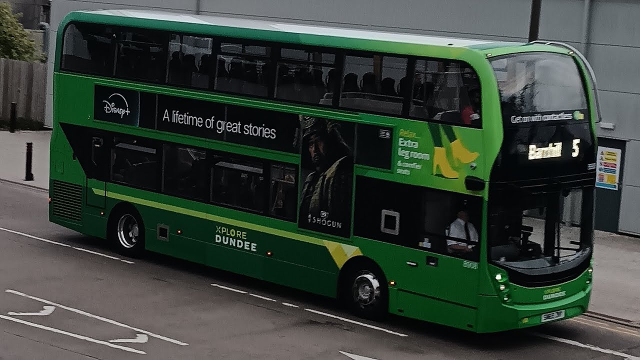 Poor Sounding Explore Dundee 8908 ADL Enviro400 MMC SN69 ZNY on service 10 to Broughty Ferry