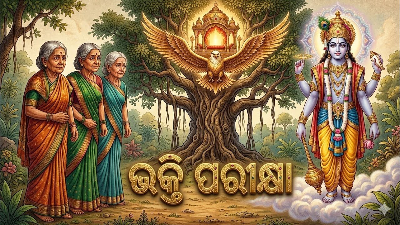 ବୁଢ଼ୀ ମା ଙ୍କ ଭକ୍ତି ପରୀକ୍ଷା||#devotionalstory#cartoonmoralstories#harikatha#odiagapa