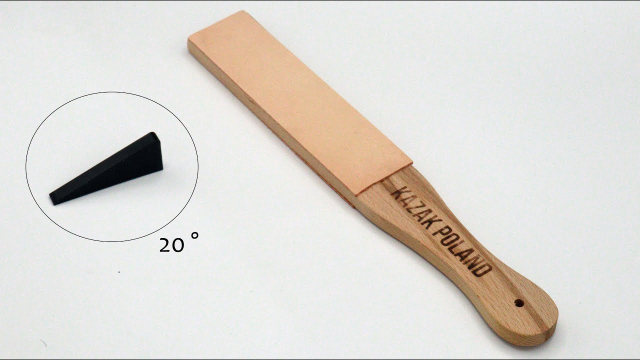 Deska ze skórą do polerowania noży