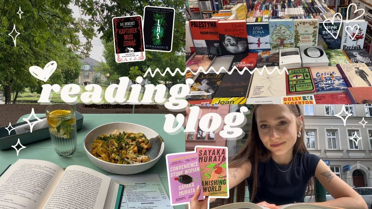 READING VLOG | książkowe zakupy dużo czytelniczego gadania i daily żyćko 📖🍝🌳💗