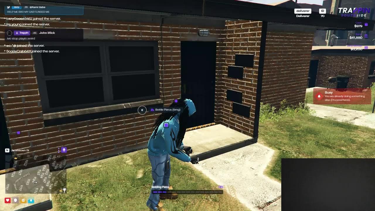 EP 2 21DRAC TRAPPING INA TRENCHES [GTA[TRAPPING SOUTHSIDE RP[