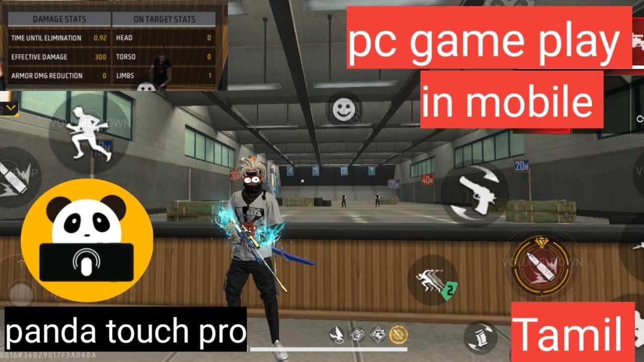 How to play pc Sniper gameplay in mobile with panda touch pro full details in tamil /sk surya yt