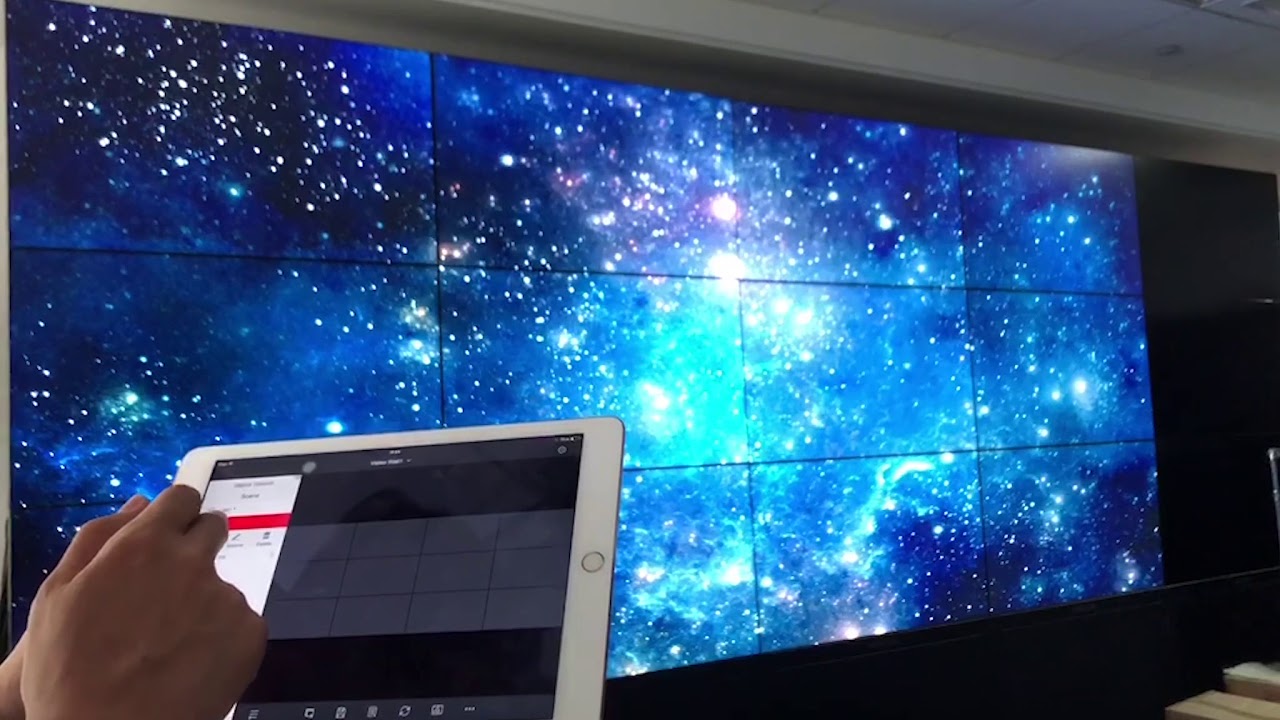 How to do wireless control of LCD video wall by iVMS4510 mobile client