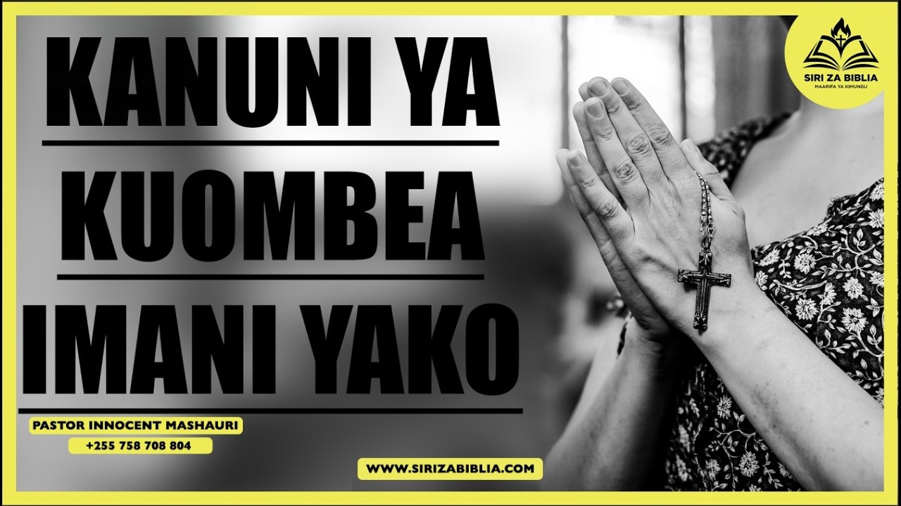 #LIVE: NGUVU YA KUTAWALA MAZINGIRA YAKO KIROHO // MARCH 2026