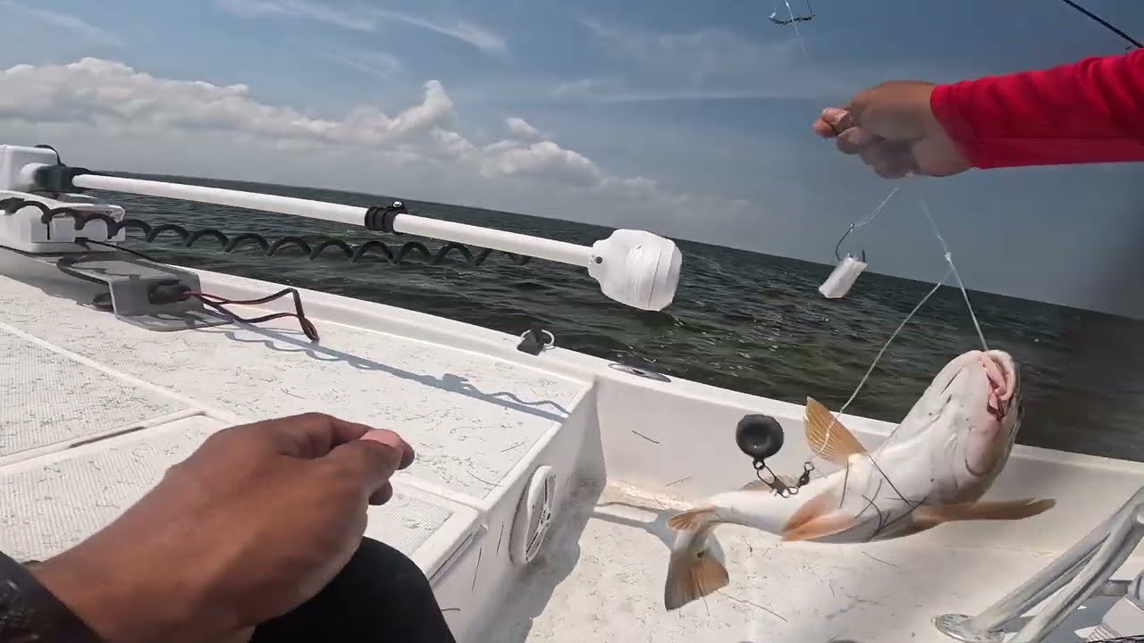 ARROYO CITY, TX FISHING COLLINS HOUSE SUPER WINDY AND ROUGH DAY