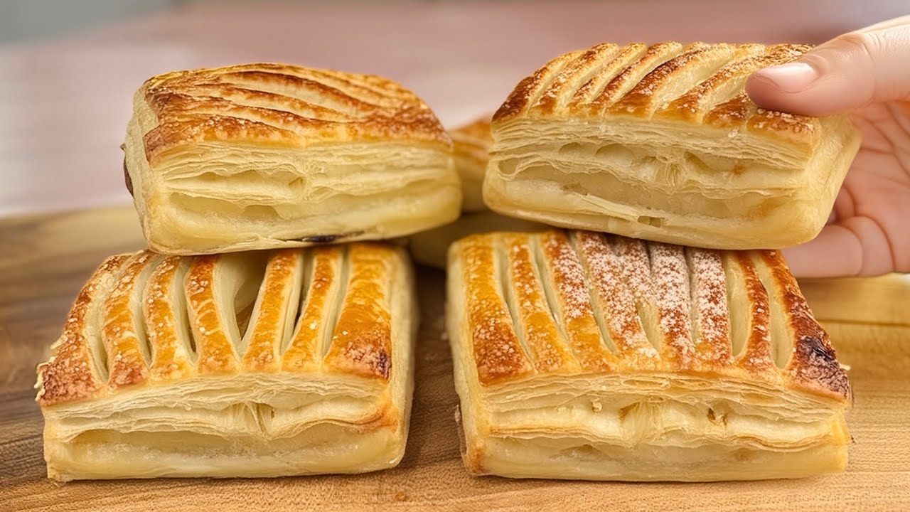 I found a new way to make puff pastry. It's super crisp and delicious