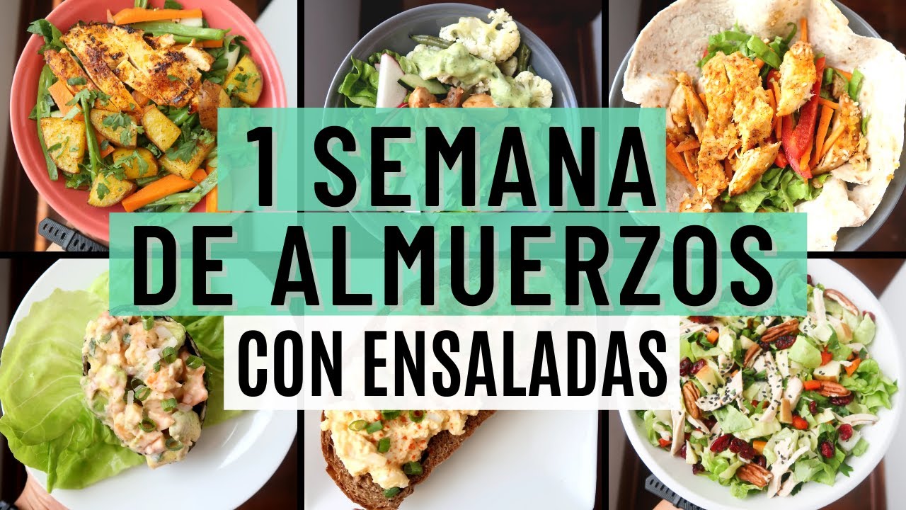 UNA SEMANA DE ALMUERZOS CON ENSALADAS | Michela Perleche