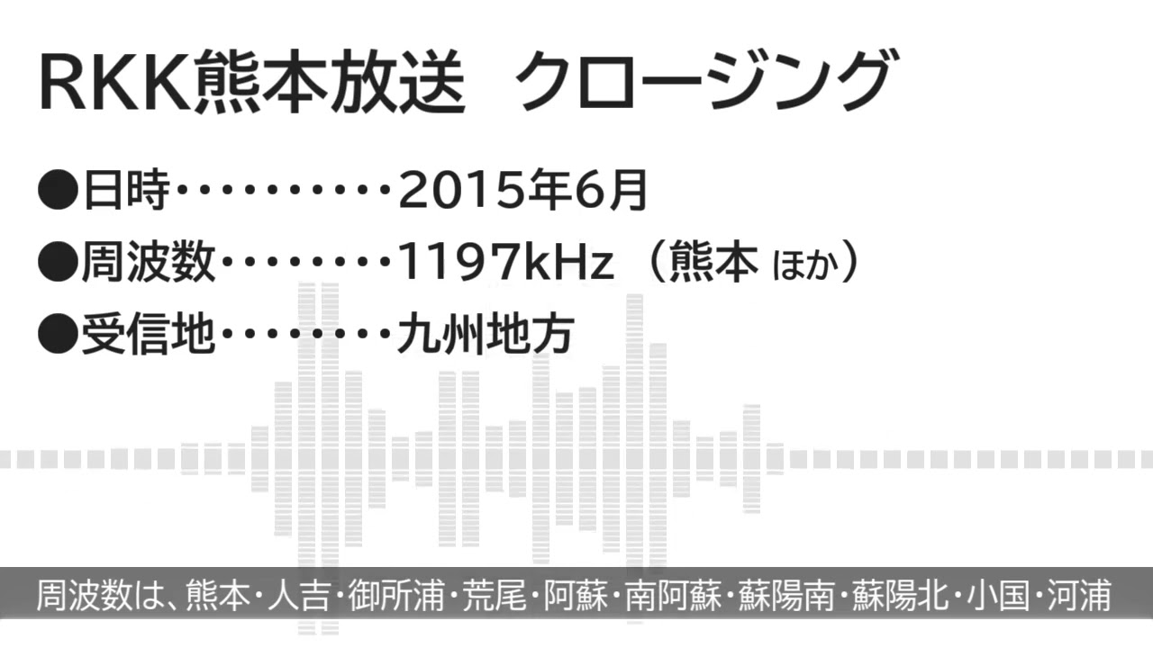 RKKラジオ　クロージング（2015年）