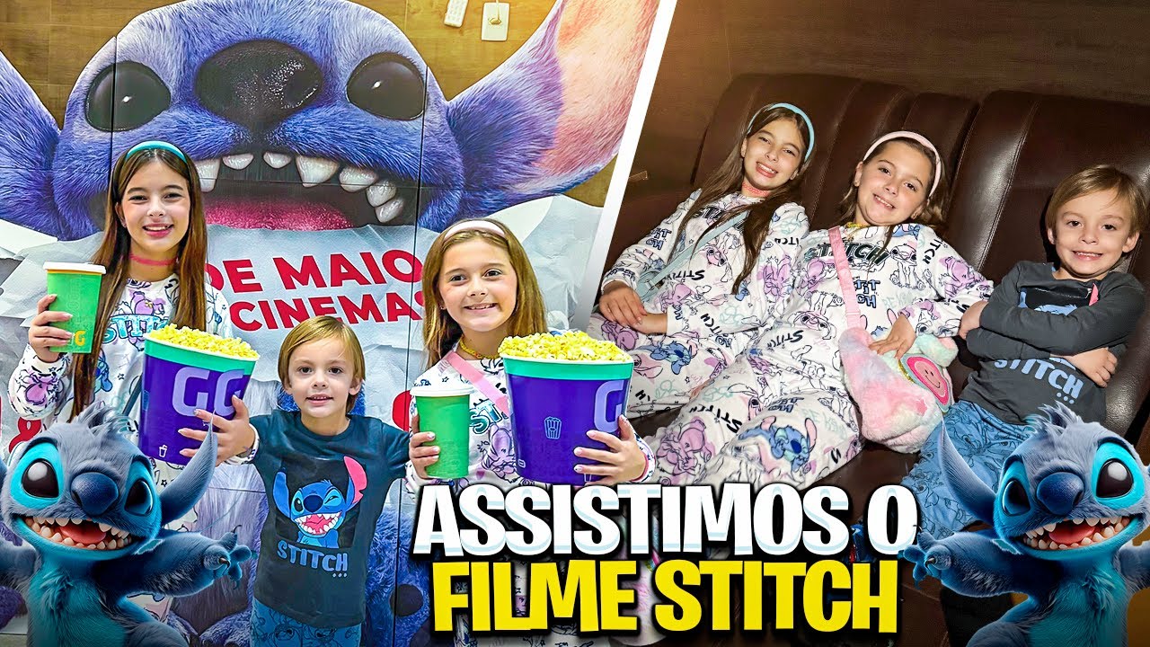 ASSISTIMOS O FILME DO STITCH *Surpresa para o Gabriel