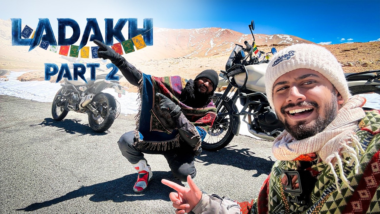 Ladakh Bike Tour | World's highest motorable pass | Part - 2 ft @DineshAPathum 