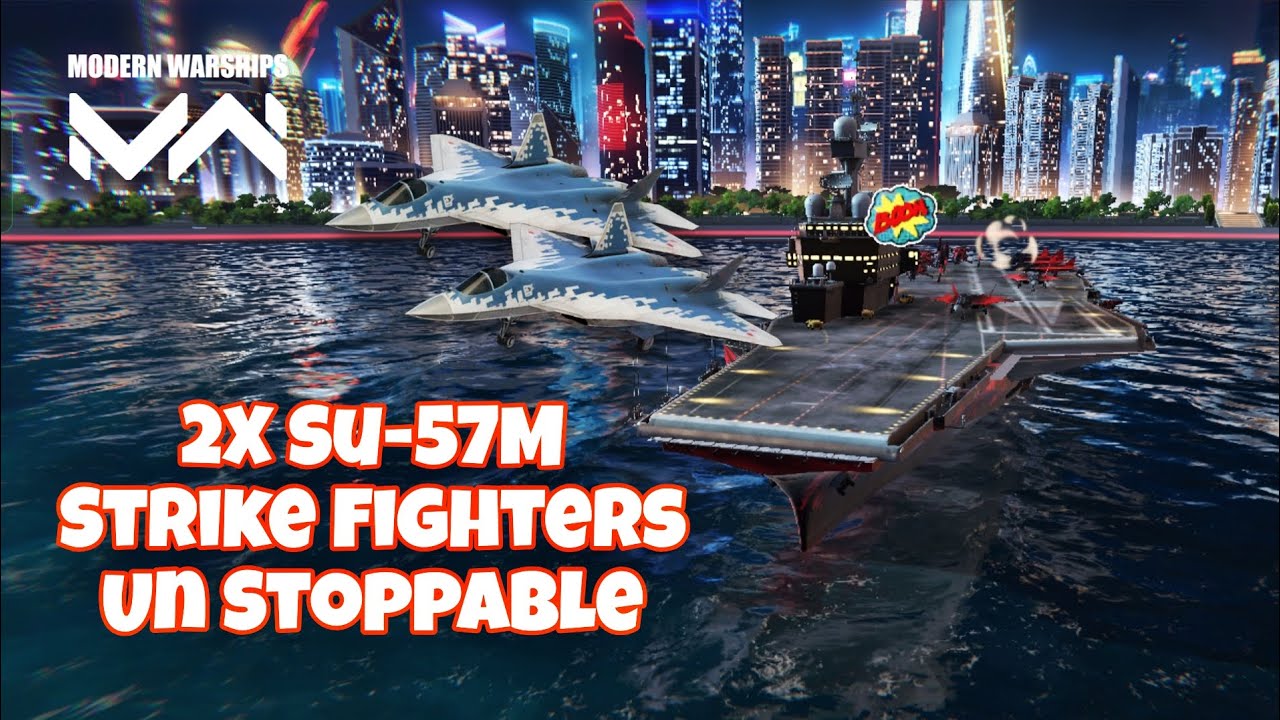 2x Su 57M Strike Fighters #modernwarships #mwcreator #gaming 