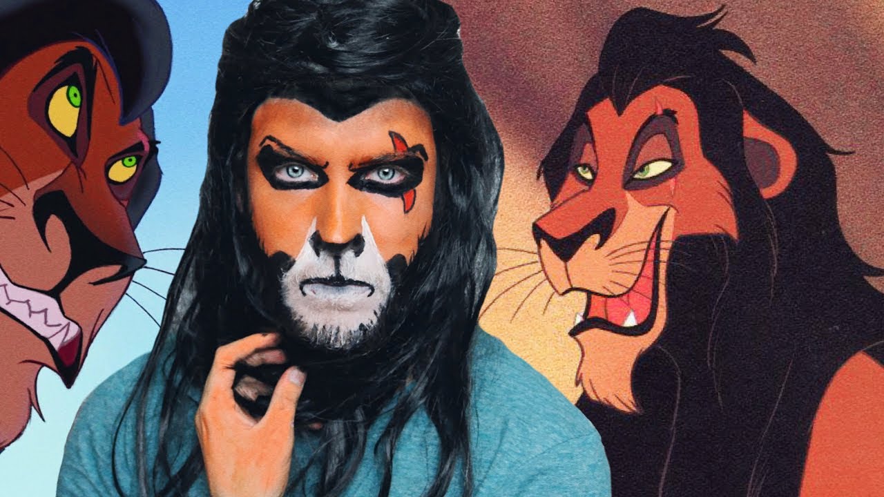 Maquiagem do Scar de Rei Leão para Halloween 🎃💀🕷