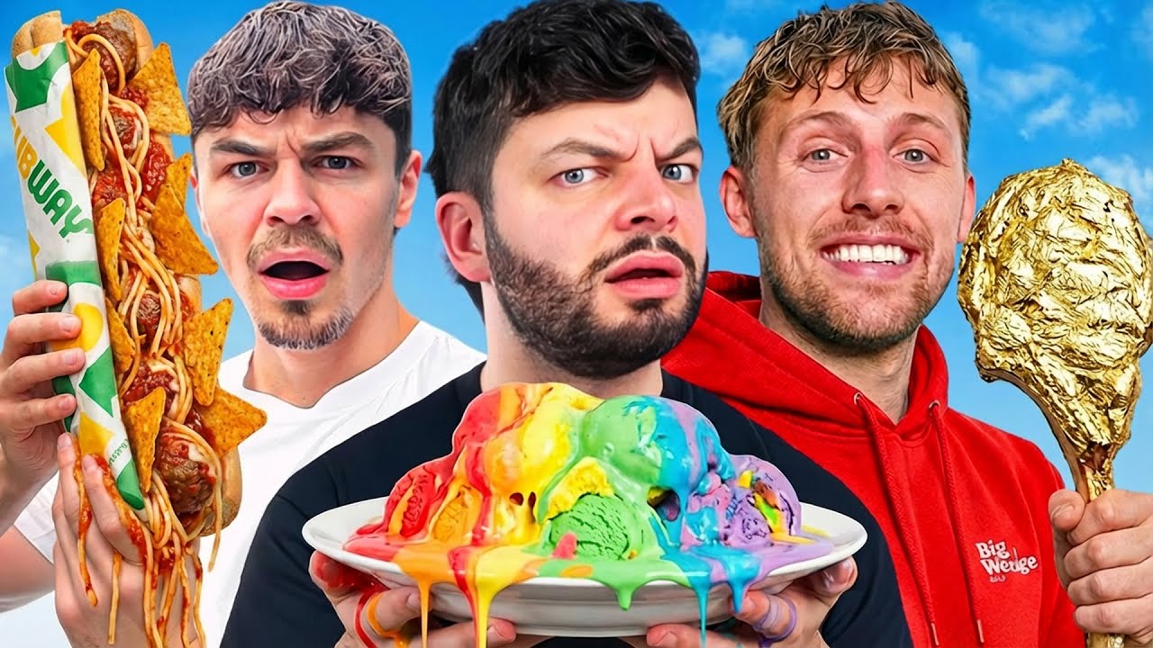 Я протестировал любимые заказы на вынос от YouTube-блогера!