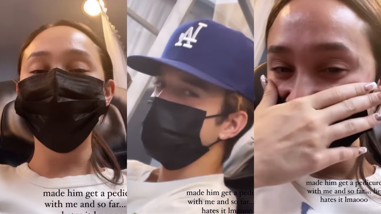 FRANNY AND DANIEL GETTING A PEDICURE (FRANIEL)