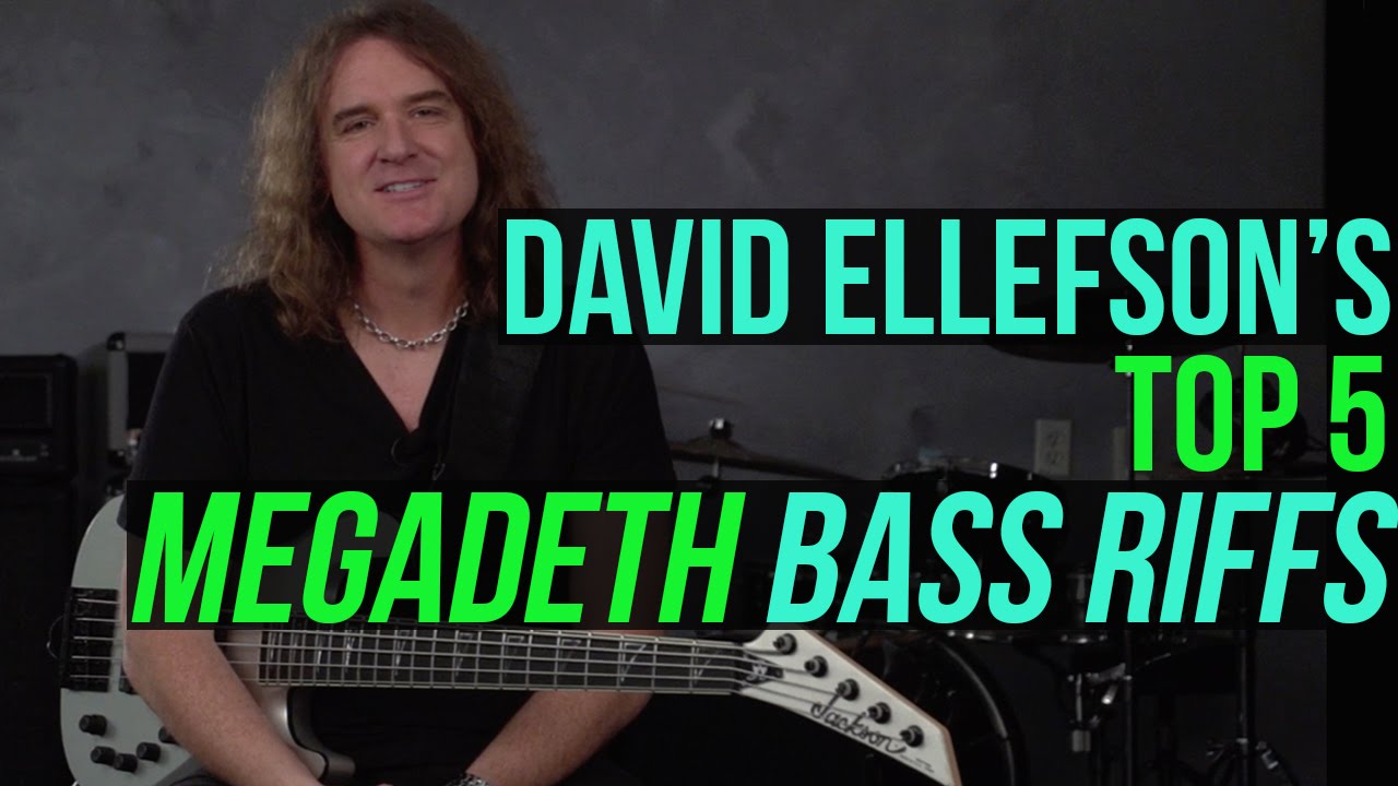 Megadeth's David Ellefson  - Top 5 Megadeth Bass Riffs