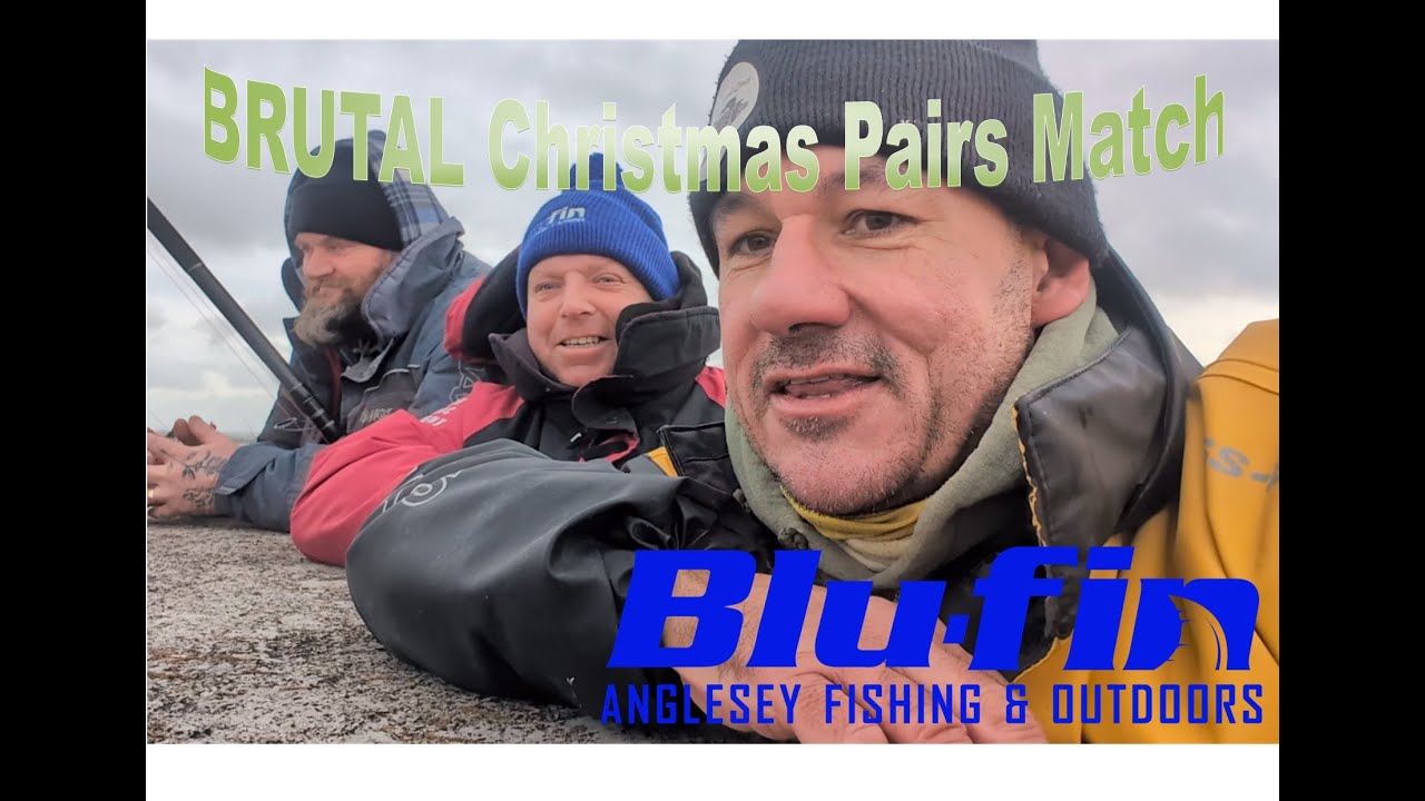 Рождественский парный турнир BluFin 🎅💨 Жестокие условия на волнорезе Холихед, прибрежная рыбалка ...