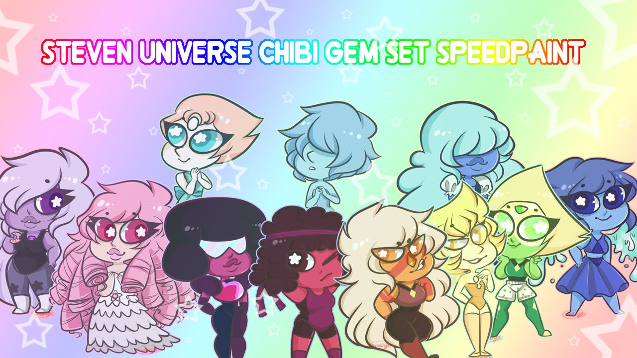 Steven Universe Chibi set Speedpaint