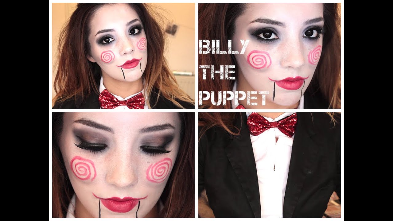 Saw Halloween Makeup Tutorial - Billy The Puppet - Jigsaw | ThoseRosieDays