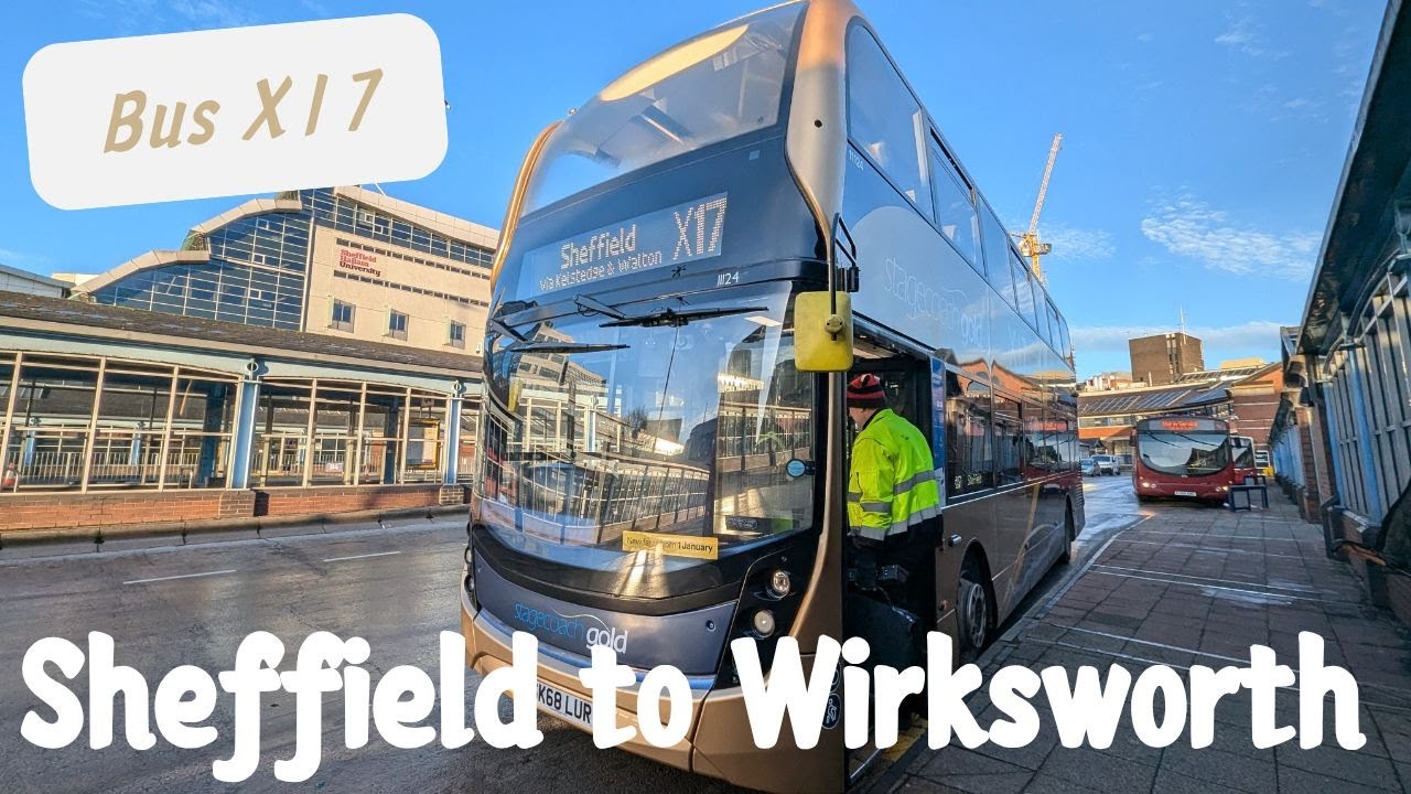 Best manoeuvre I've seen riding buses | Bus X17 Sheffield Interchange to Wirksworth | December 2024