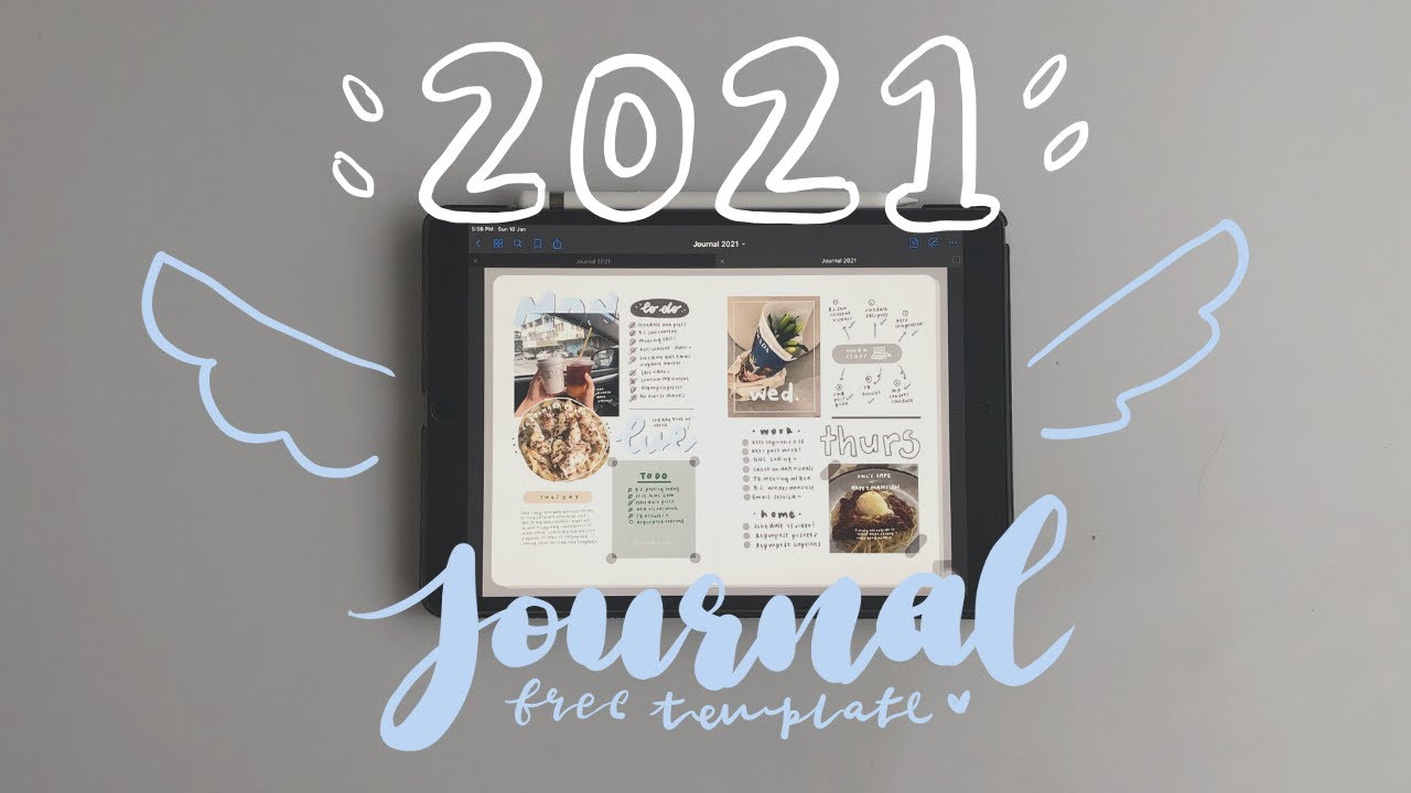 iPad Journal | New January 2021 Planner, Free Template and Stickers✨