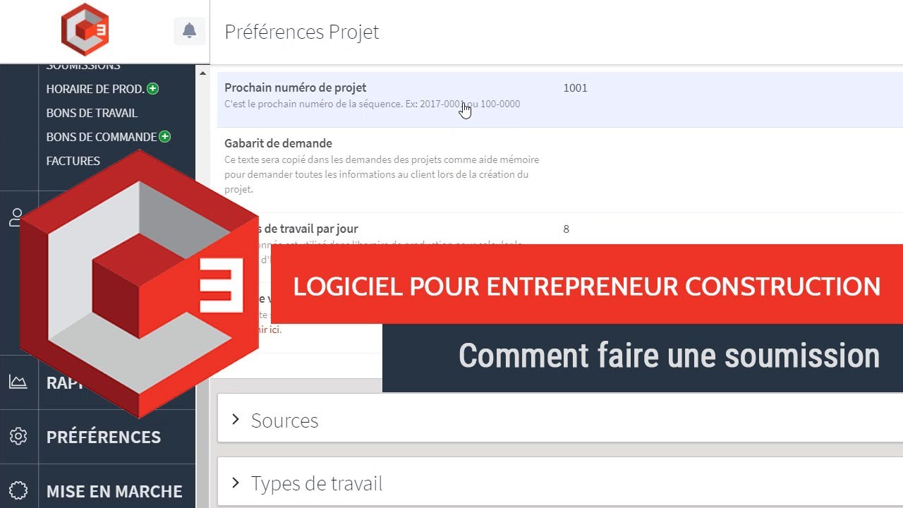 Comment faire une soumission: logiciel de soumission pour entrepreneurs de la construction C-CUBE
