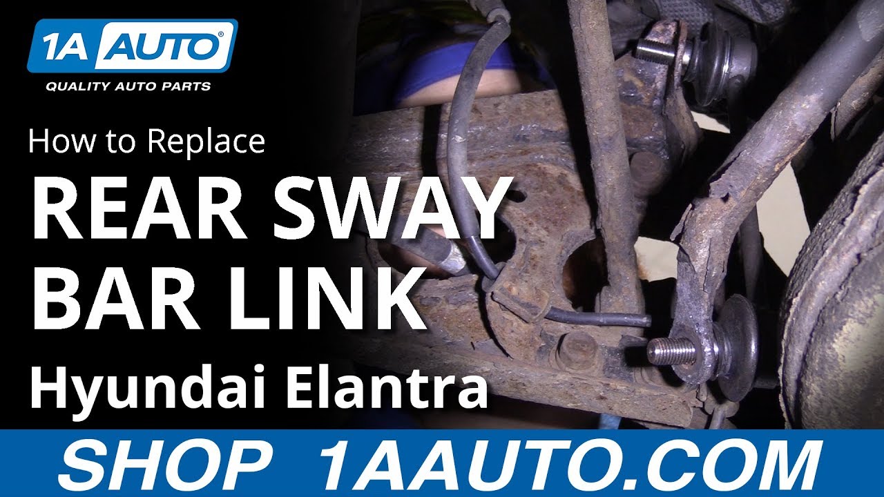 How to Replace Rear Sway Bar Link 07-10 Hyundai Elantra