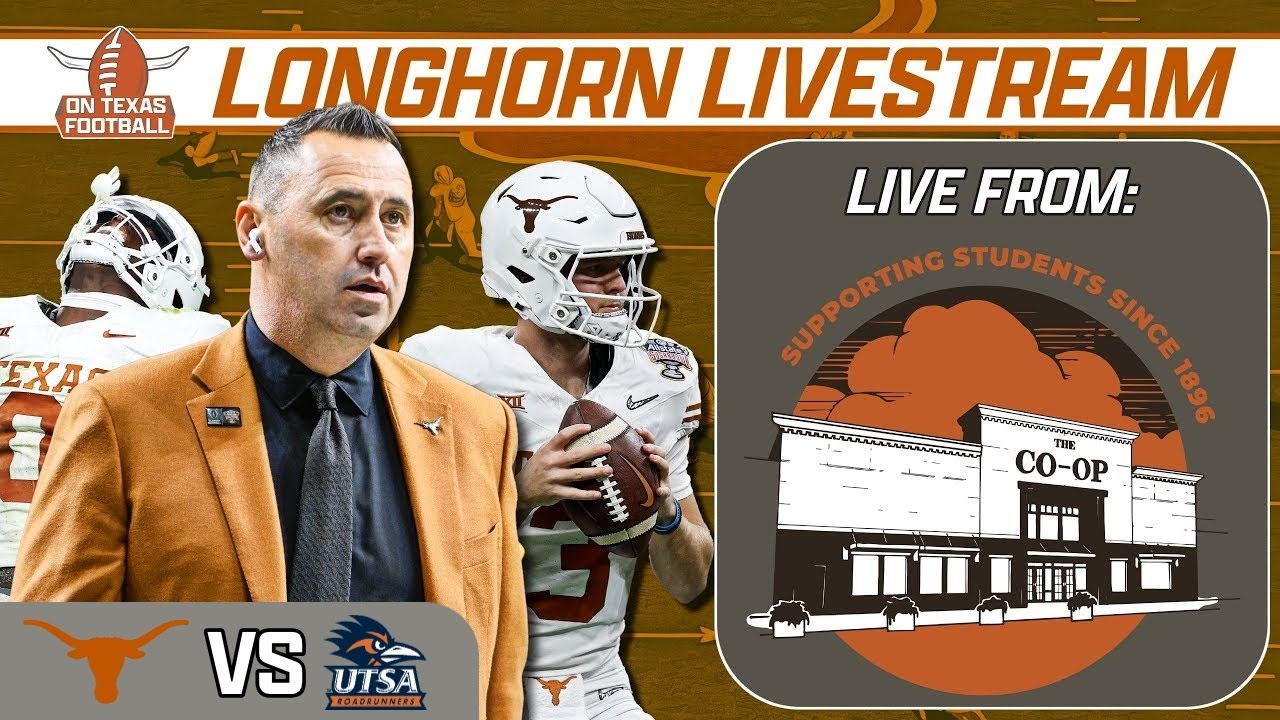 Longhorn Livestream - From the Co-Op! | Texas vs UTSA | Who Steps Up? | Recruiting Updates | SEC