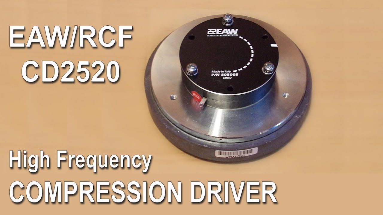 Replacing the diaphragm on a compression driver