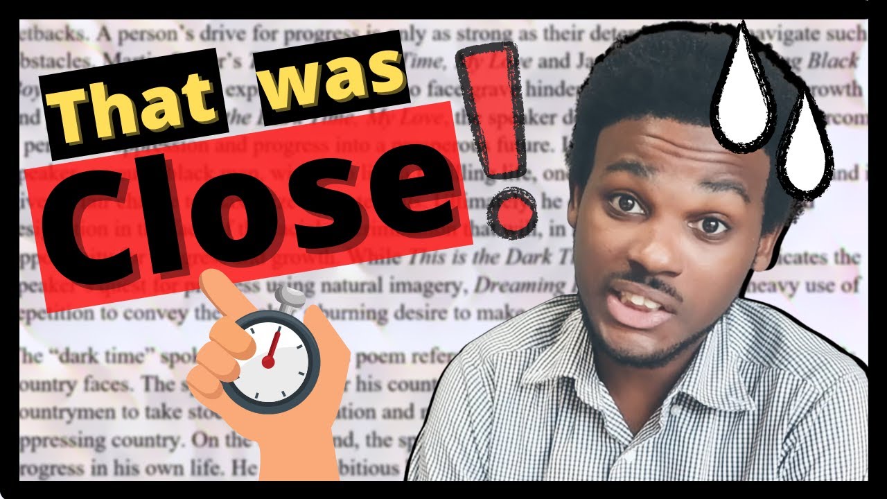 CSEC English B Paper 2 Poetry Essay || 