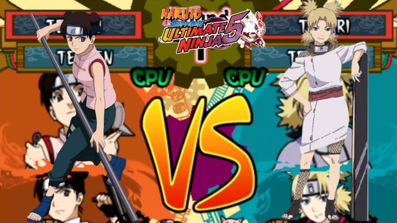 TENTEN VS TEMARI ULTIMATE NINJA 5 COMBATE CLÁSSICO CPU VS CPU