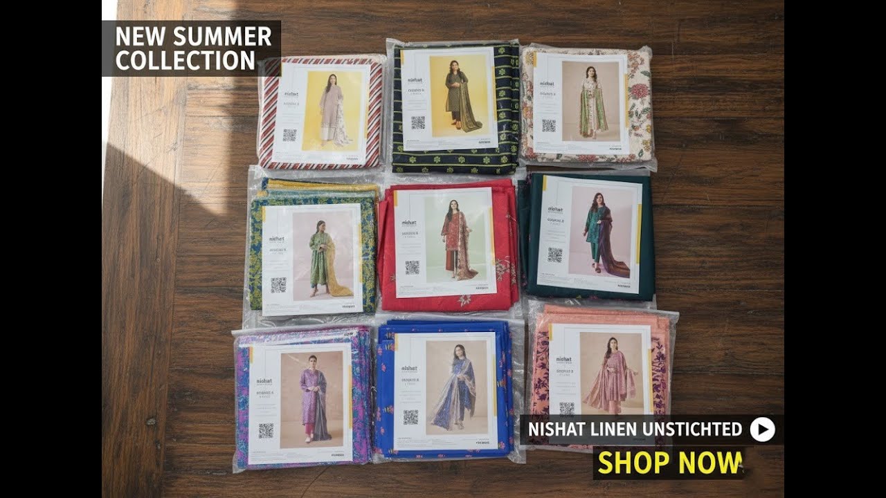NISHAT LAWN 2026 l Orignal Stock AT 50 PERcent off l Three piece lawn