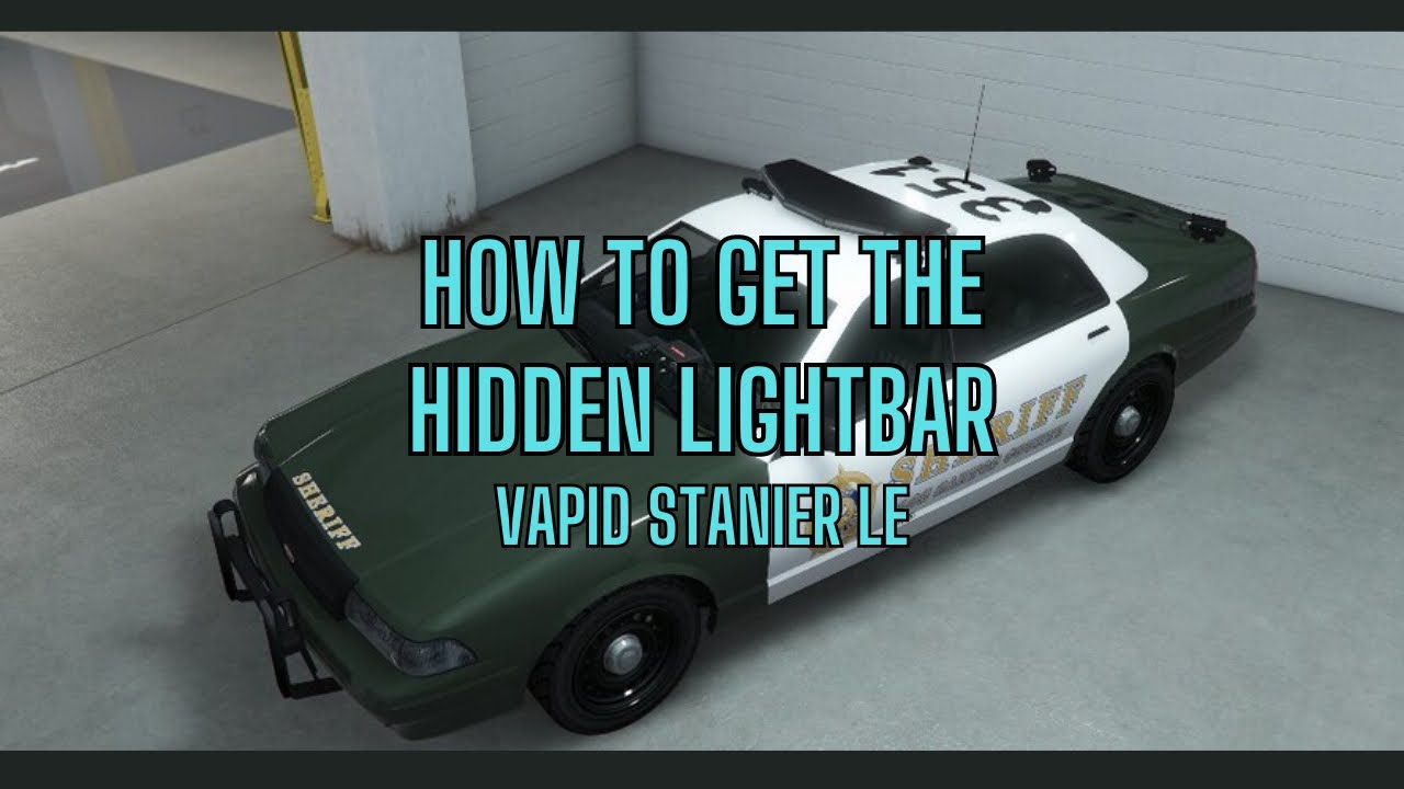 How to Get the Hidden Police Lightbar in GTA Online (Stanier LE)