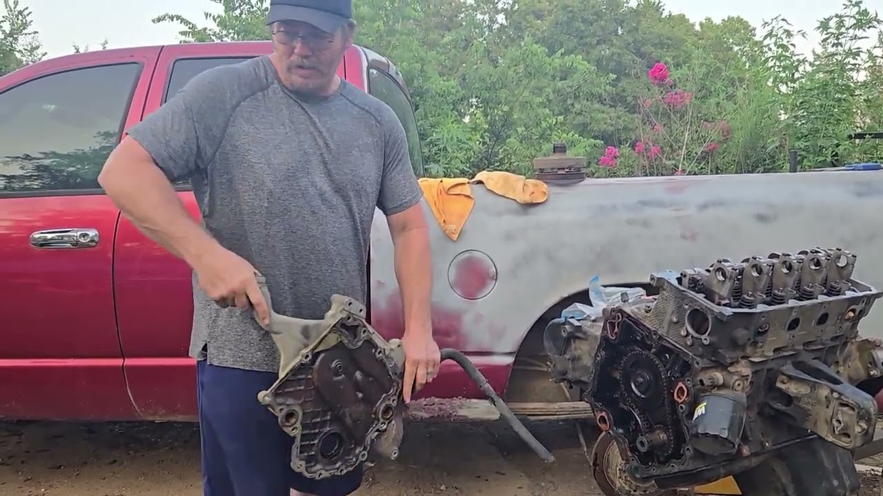 Dodge 4.7 engine disassemble and rebuild part 1