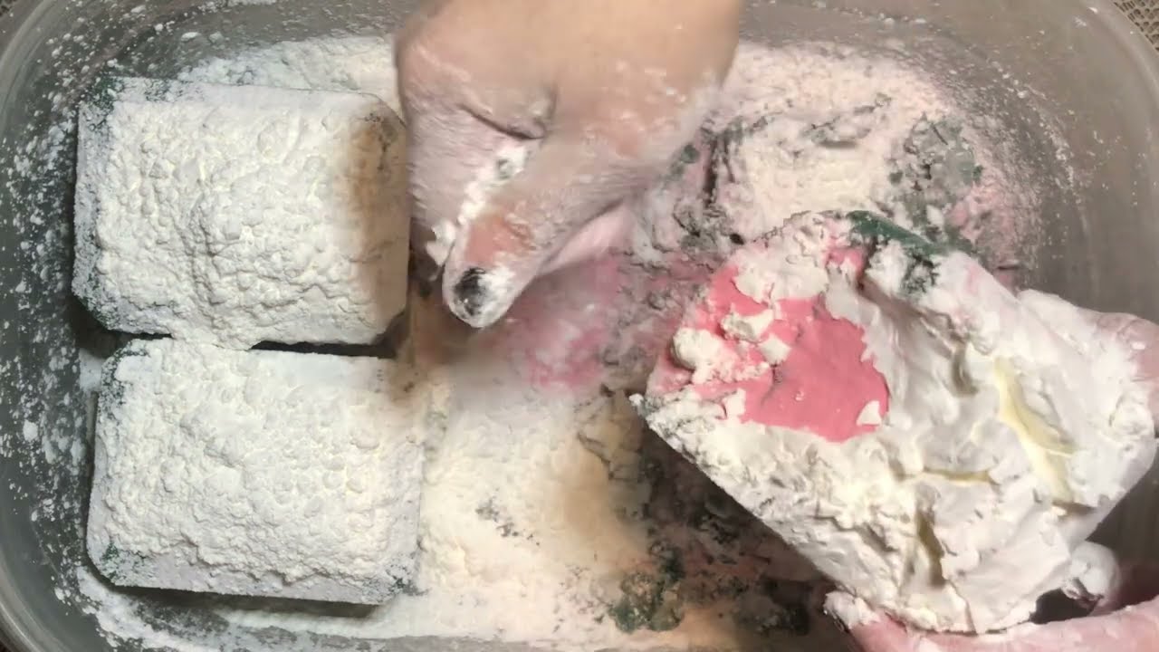 ASMR Floral Foam | Cornstarch & Pink Baking Soda bombs!