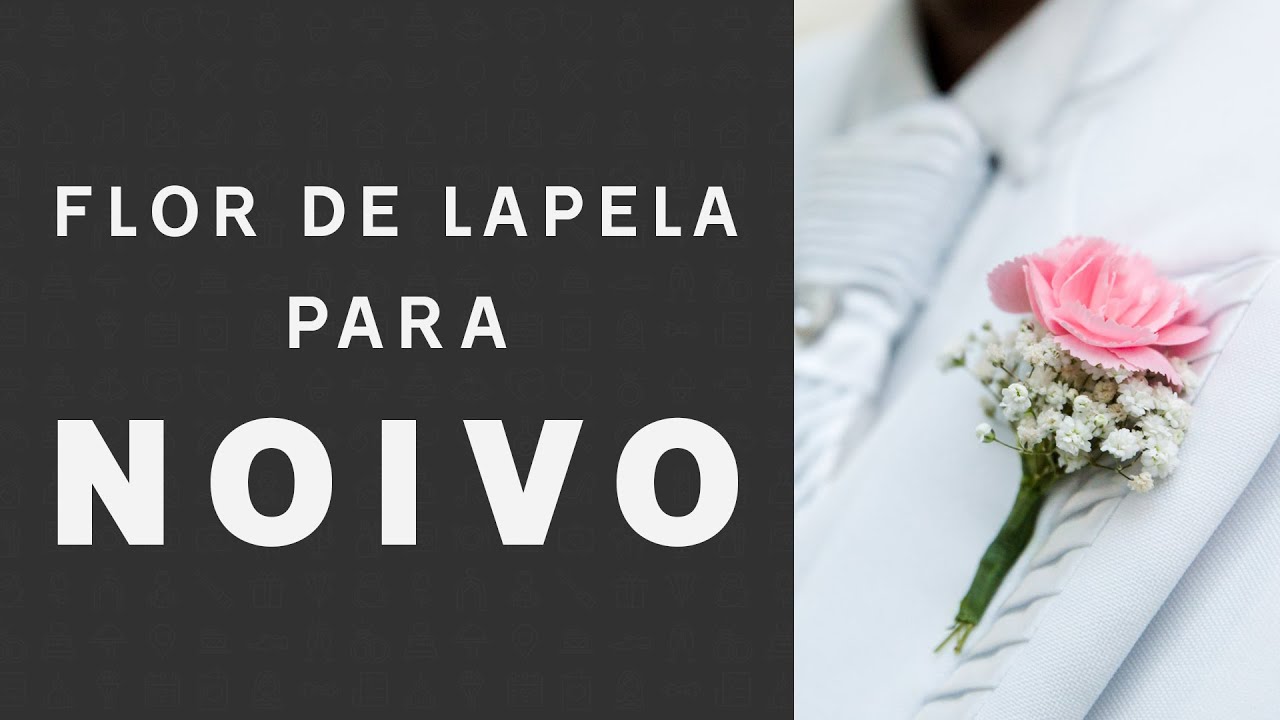 Flor de lapela para noivo
