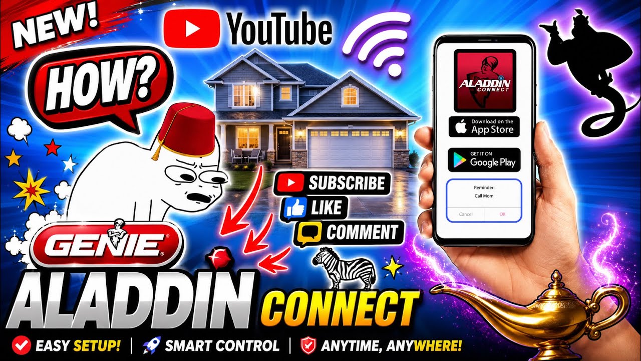 How to Program Genie Aladdin Connect App to Your Garage Door Opener | Step-by-Step Setup Guide