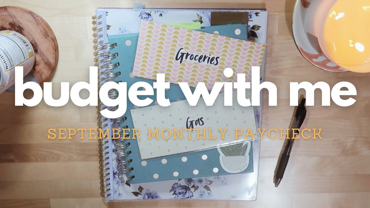 BUDGET WITH ME | september monthly teacher paycheck $2300