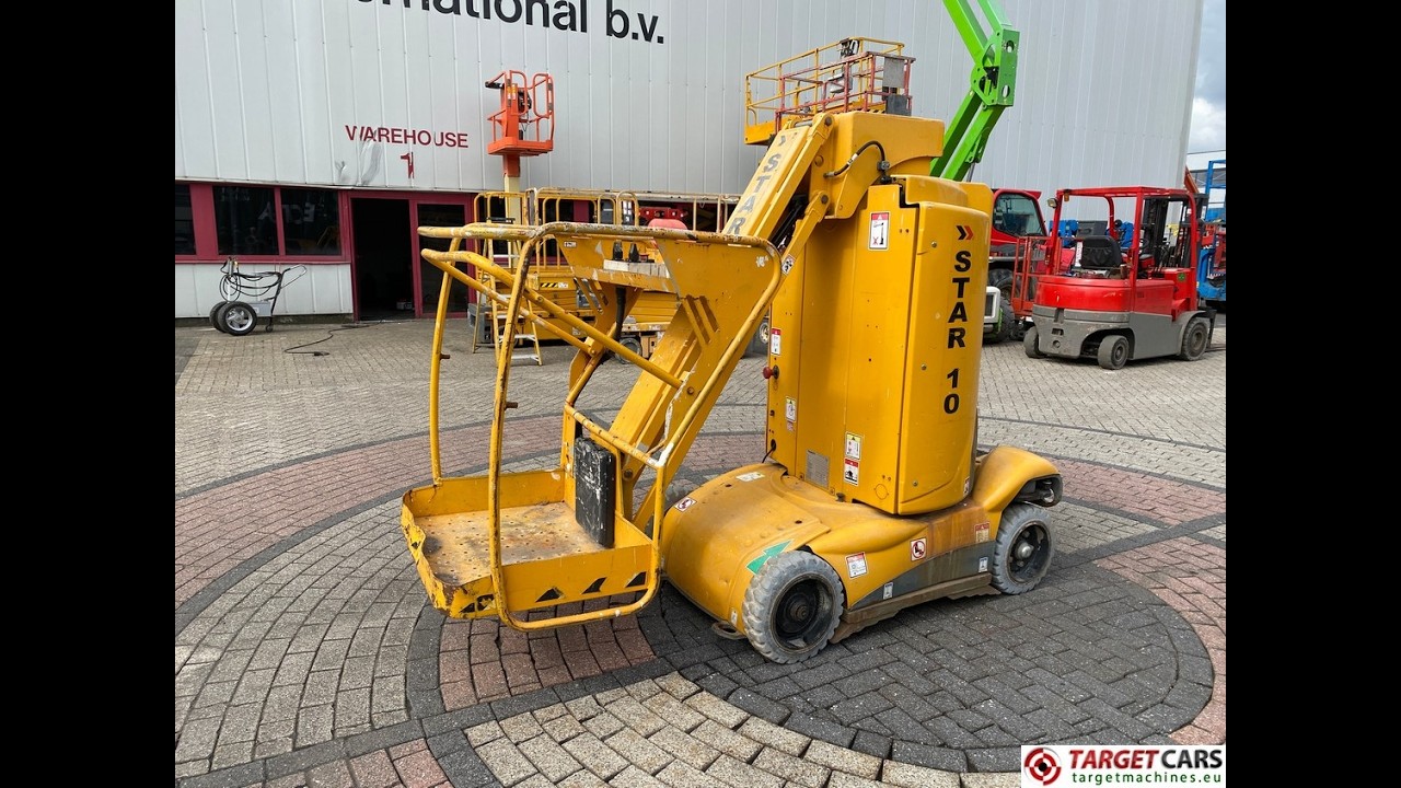 784218 HAULOTTE STAR 10 VERTICAL MAST AERIAL WORK LIFT PLATFORM W/JIB ELECTRIC 2014 1000CM NO-DRIVE